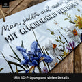 Blechschild Mehr Zeit Glücklichsein