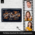 Blechschild Garten Paradies / Oase