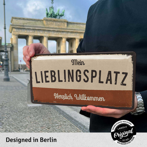 Blechschild Mein Lieblingsplatz