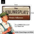 Blechschild Mein Lieblingsplatz