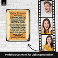 Blechschild Freunde werden Erwachsen