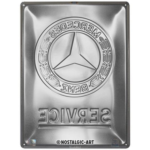 Mercedes-Benz - Service Emblem Blue Blechschild