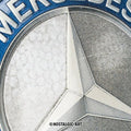 Mercedes-Benz - Service Emblem Blue Blechschild