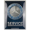 Mercedes-Benz - Service Emblem Blue Blechschild
