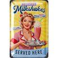 Blechschild Milkshake