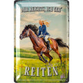 Blechschild Mir Reichts, Ich Geh Reiten