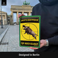 Blechschild Nichts geschossen