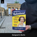 Blechschild Offiziell Im Ruhestand Frau