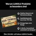 Blechschild Bier trinker