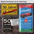 Blechschild Oldtimer 50 Jahre