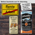 Blechschild Oldtimer 70 Jahre