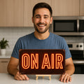 On Air Blechschild
