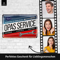 Blechschild Service von Opa