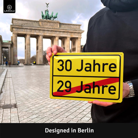 Blechschild 30 Jahre Ortsschild