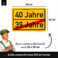 Blechschild 40 Jahre Ortsschild