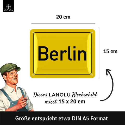 Blechschild Berlin 