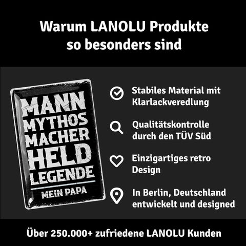 Blechschild Mein Papa