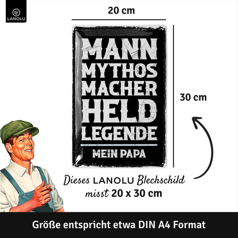 Blechschild Mein Papa