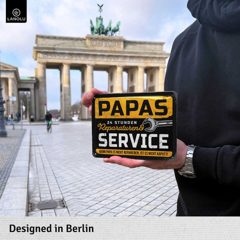 Blechschild Papas Service