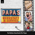 Blechschild Werkstatt & Service Papa
