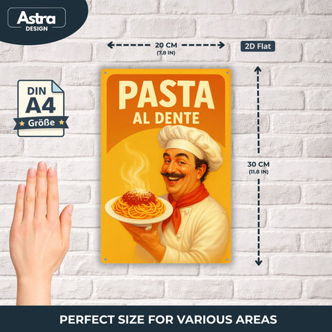 Blechschild 20x30cm – Pasta al Dente