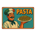 Blechschild Pasta Retro
