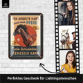 Blechschild Pferd Luxusleben