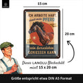 Blechschild Pferd Luxusleben
