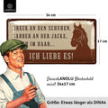 Blechschild Ich liebe es Pferd