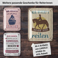Blechschild Ich liebe es Pferd