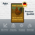 Pforte schließen Hahn Blechschild