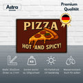 Pizza Hot and Spicy Blechschild
