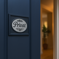 Privat Blechschild für Zuhause