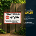 Privatgrund Blechschild 