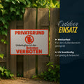Privatgrund Betreten Verboten Blechschild