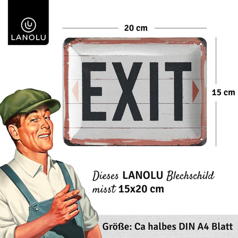 Blechschild EXIT Schild