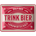 Blechschild Hilf der Landwirtschaft