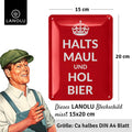 Blechschild Hol Bier