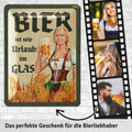 Blechschild Bier Urlaub