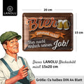 Blechschild Bier jammert nicht