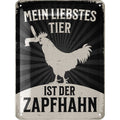 Blechschild Tier Zapfhahn 