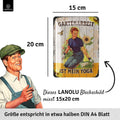 Blechschild Gartenarbeit Yoga
