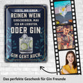 Blechschild Reinen Wein oder Gin