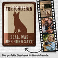 Blechschild Tor schließen Hund