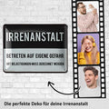 Blechschild Irrenanstalt