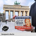 Blechschild Ich mag Menschen