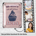 Blechschild Ich geh backen