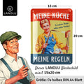 Blechschild  Meine Küche