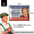 Blechschild Ich mag Menschen