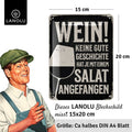 Blechschild Wein Geschichte